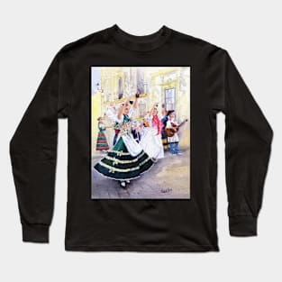 Folk Dancers in the Square, Terque Long Sleeve T-Shirt